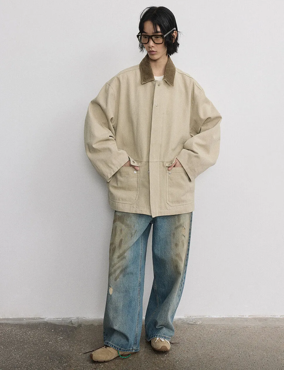 Beige Oversized Barbour Jacket sold by Pixie Market product image thumbnail 5