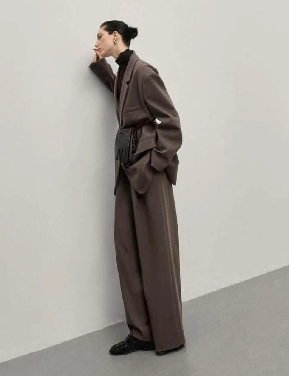 Brown Wide-Leg Pants sold by Pixie Market product image thumbnail 5