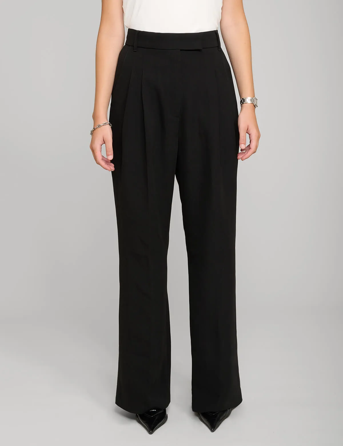 Black Straight Leg Pants sold by Pixie Market product image thumbnail 4