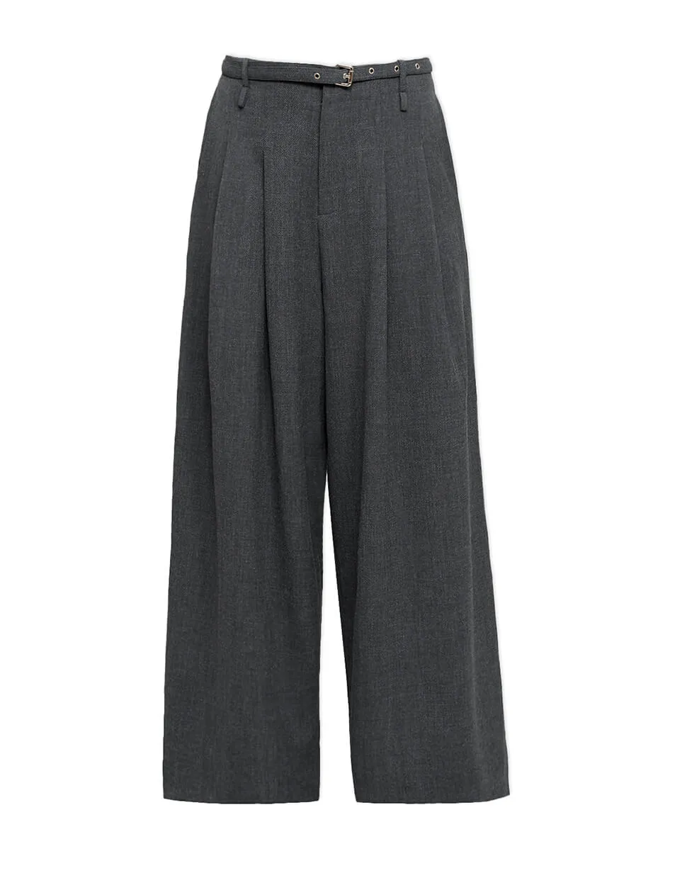 Smocking Grey Belted Wide Leg Pants sold by Pixie Market product image thumbnail 5