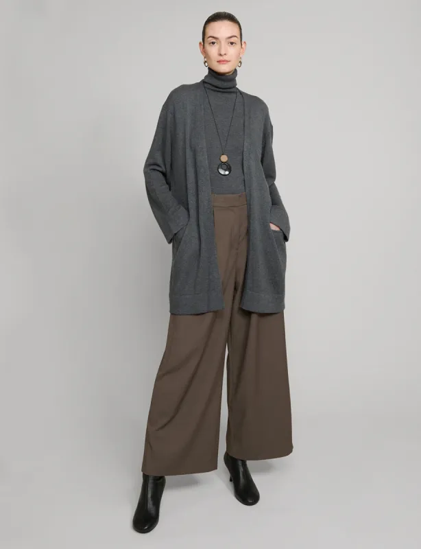 Oversized Grey Knit Cardigan sold by Pixie Market