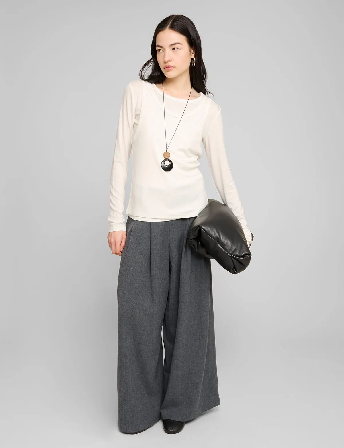 Ivory Double Layered Top sold by Pixie Market product image thumbnail 4