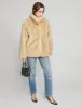 Beige Faux Fur Jacket sold by Pixie Market