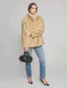 Beige Faux Fur Jacket sold by Pixie Market