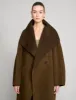 Brown Cocoon Coat sold by Pixie Market