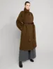 Brown Cocoon Coat sold by Pixie Market