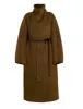 Brown Cocoon Coat sold by Pixie Market