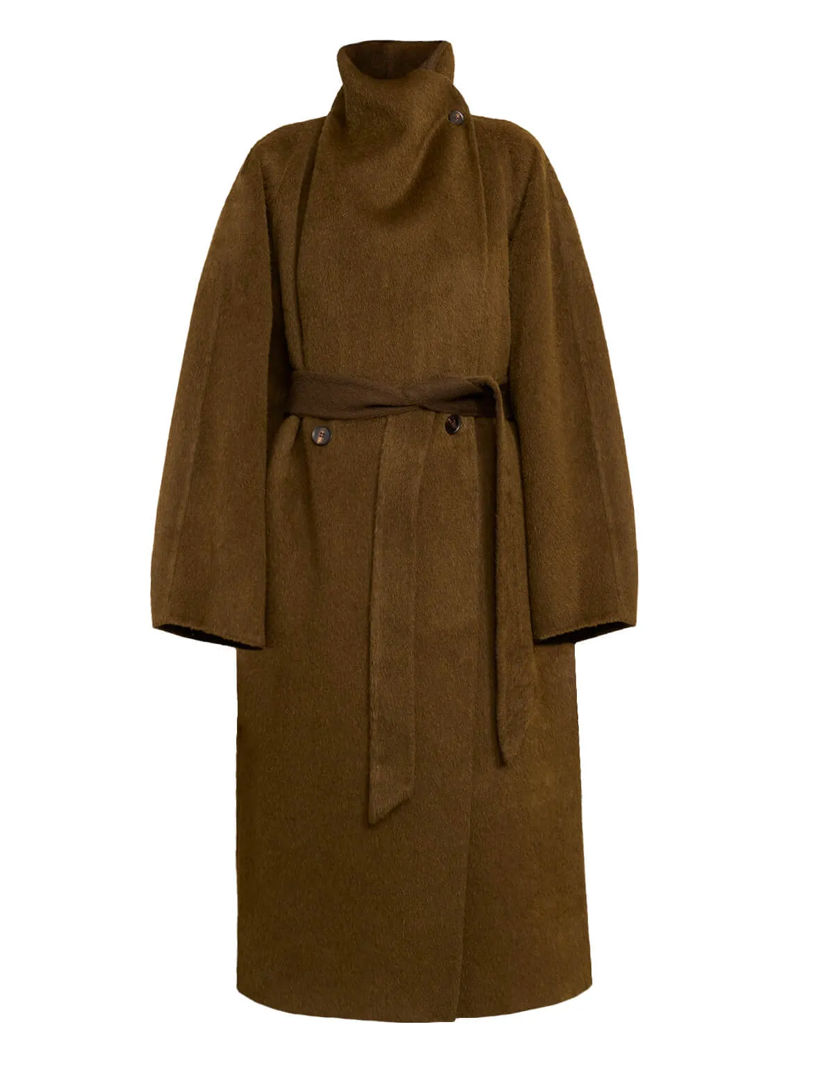 Brown Cocoon Coat sold by Pixie Market product image thumbnail 5