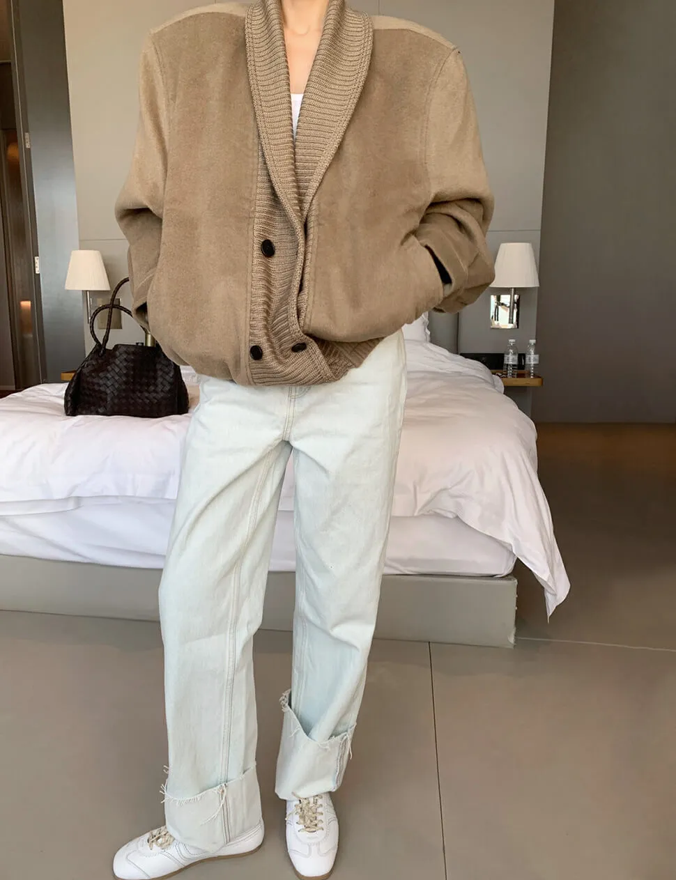 Mocha Bomber Jacket sold by Pixie Market product image thumbnail 3