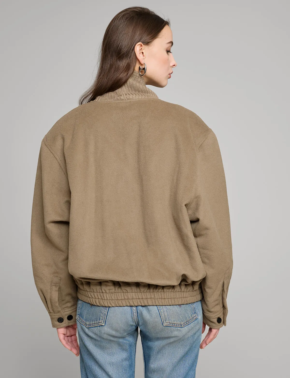 Mocha Bomber Jacket sold by Pixie Market product image thumbnail 5