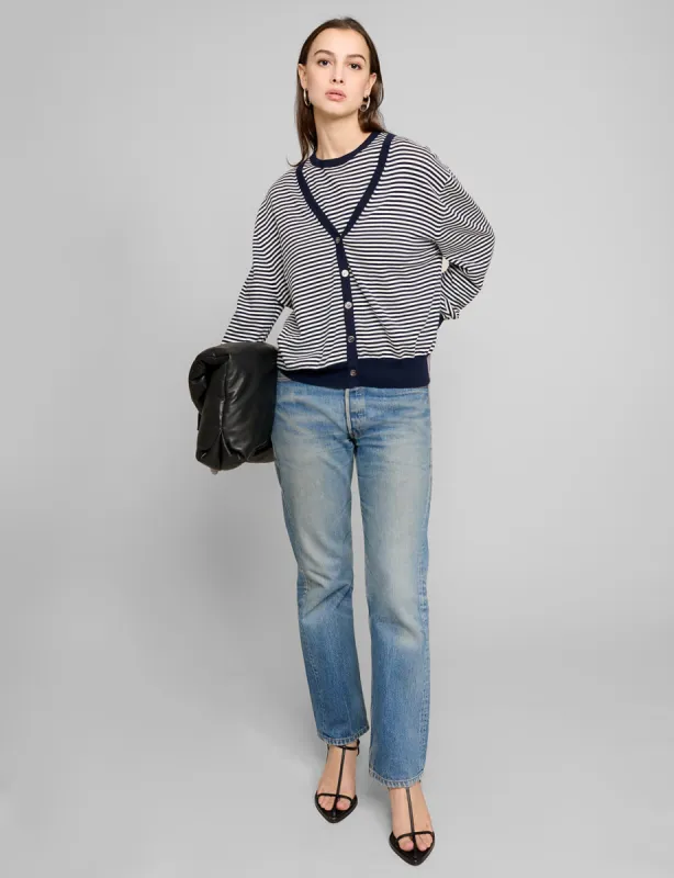 Stripe Cardigan Two-Piece Set sold by Pixie Market