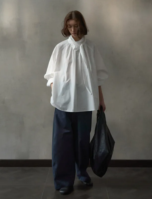 Neck-Tie White Shirt sold by Pixie Market