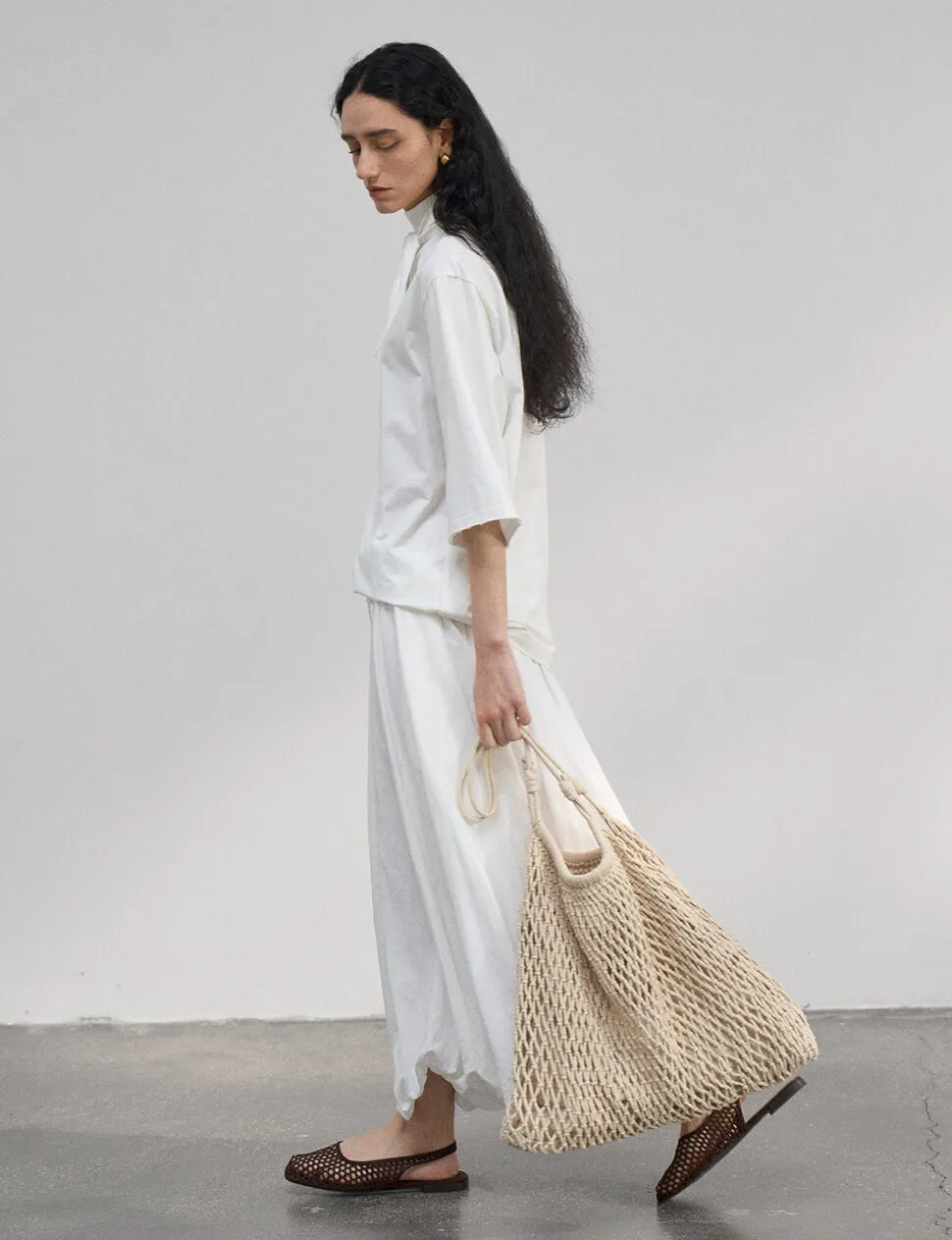 White Bubble Hem Skirt sold by Pixie Market product image thumbnail 5