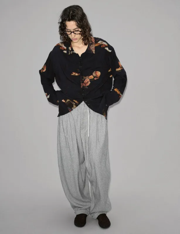 Grey Drawstring Suit Pants sold by Pixie Market