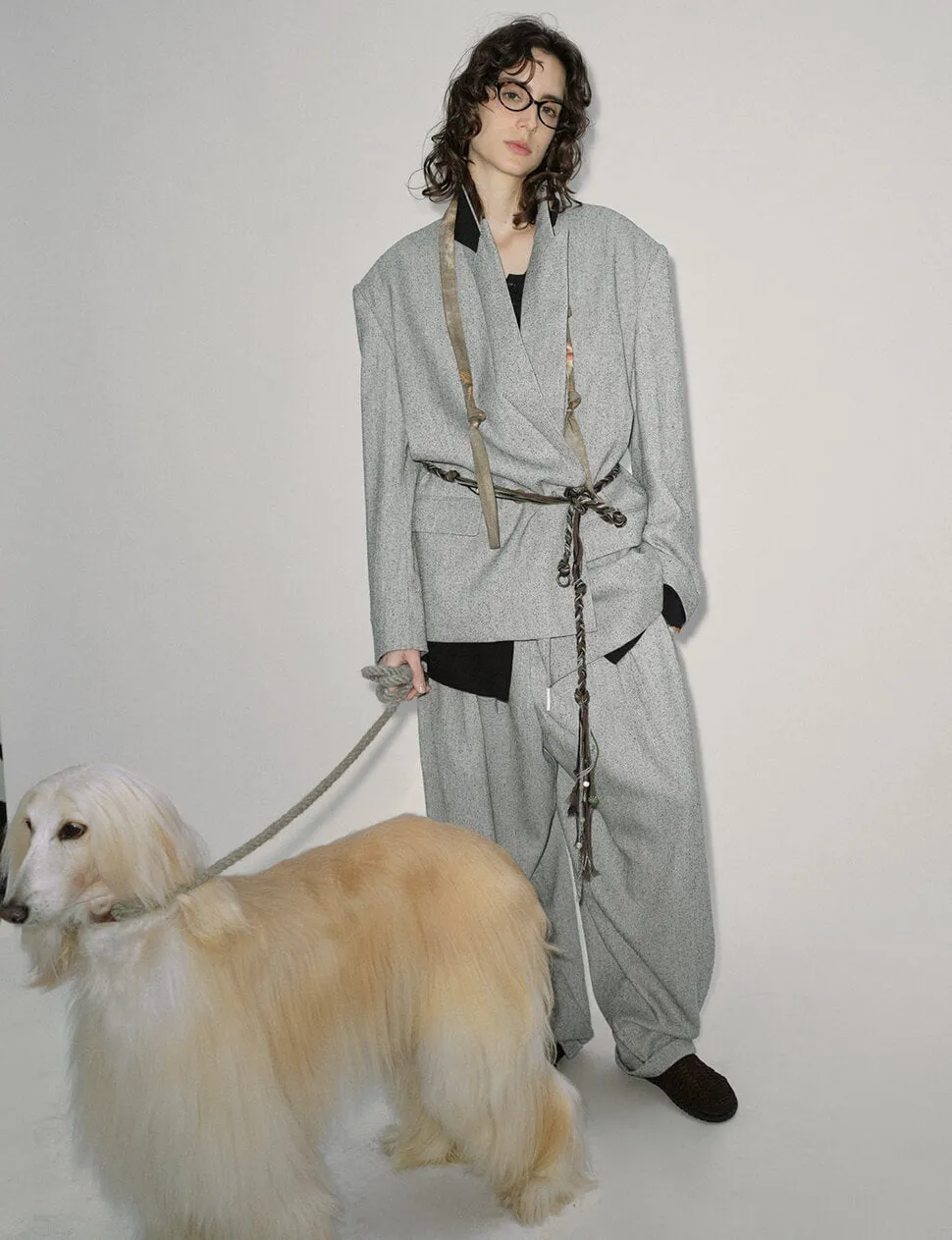 Grey Suit Oversized Blazer sold by Pixie Market product image thumbnail 3