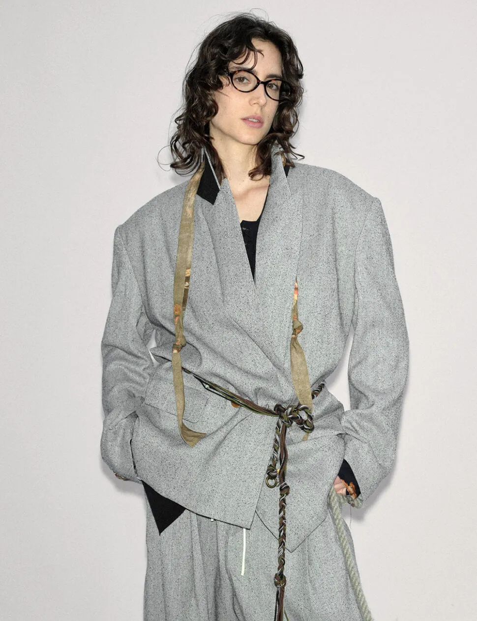 Grey Suit Oversized Blazer sold by Pixie Market product image thumbnail 5