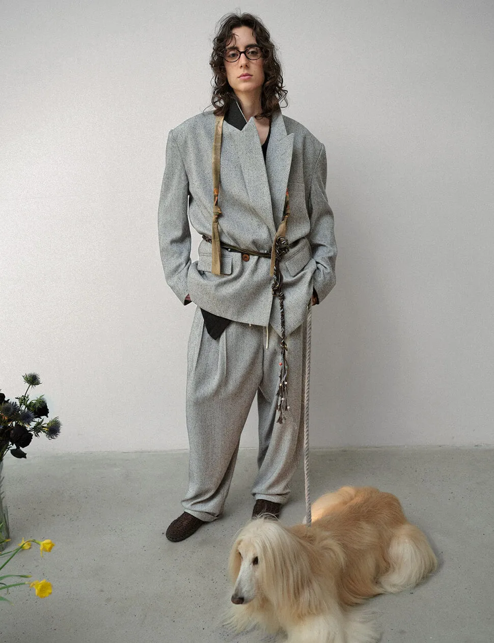 Grey Suit Oversized Blazer sold by Pixie Market product image thumbnail 4