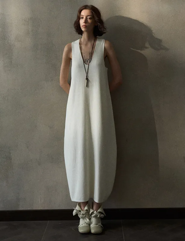 Ivory Knit Cocoon Midi Dress sold by Pixie Market