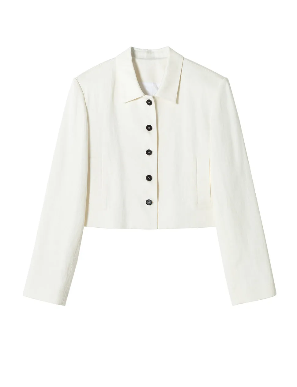 White Crop Jacket sold by Pixie Market product image thumbnail 3