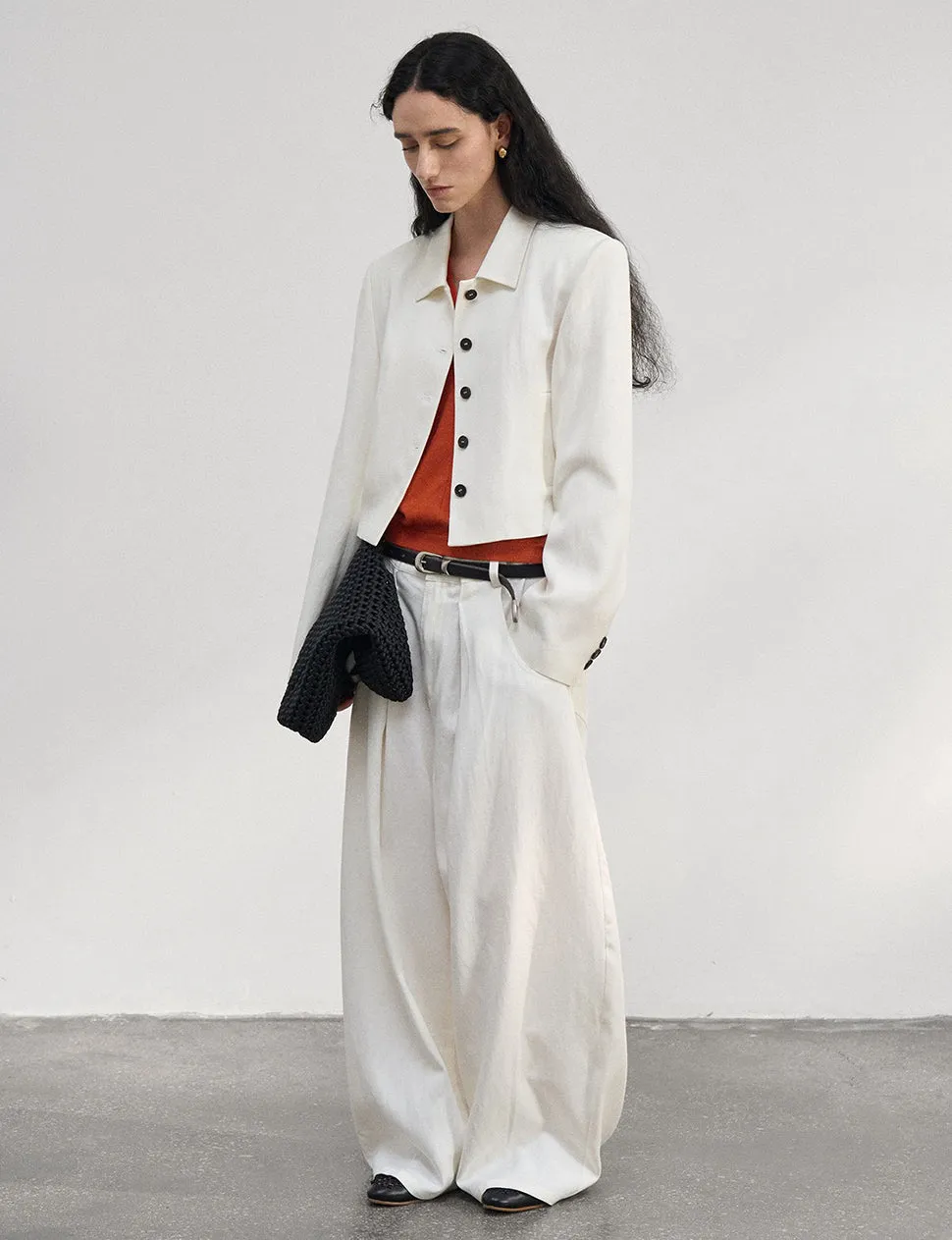 White Crop Jacket sold by Pixie Market product image thumbnail 4