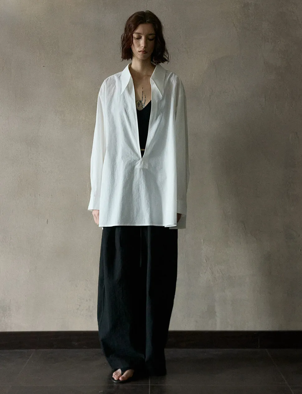 Deep-V Collar Shirt sold by Pixie Market product image thumbnail 5