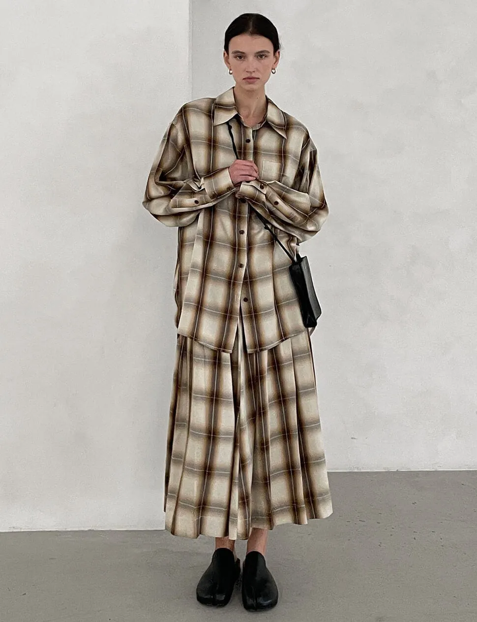 Plaid Midi Skirt sold by Pixie Market product image thumbnail 3