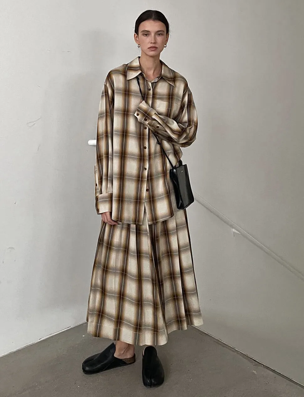 Plaid Midi Skirt sold by Pixie Market product image thumbnail 2