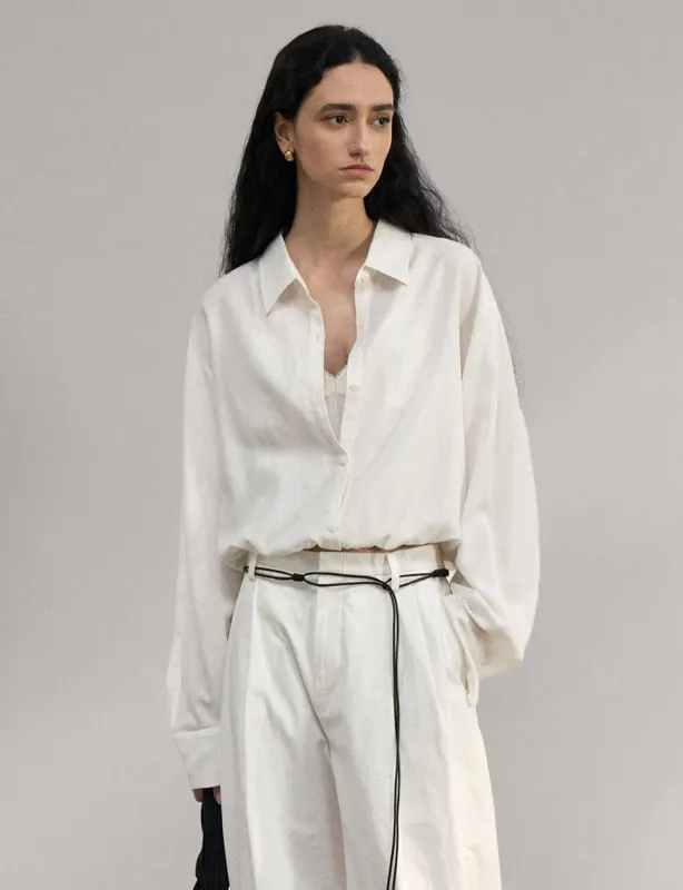 Crop Layered Bubble Shirt sold by Pixie Market