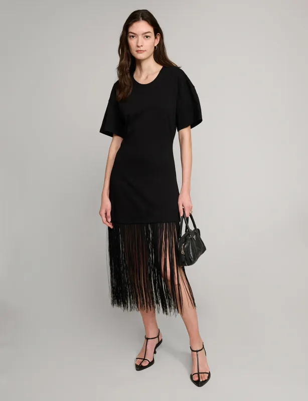 Fringe Cotton Tee Dress sold by Pixie Market