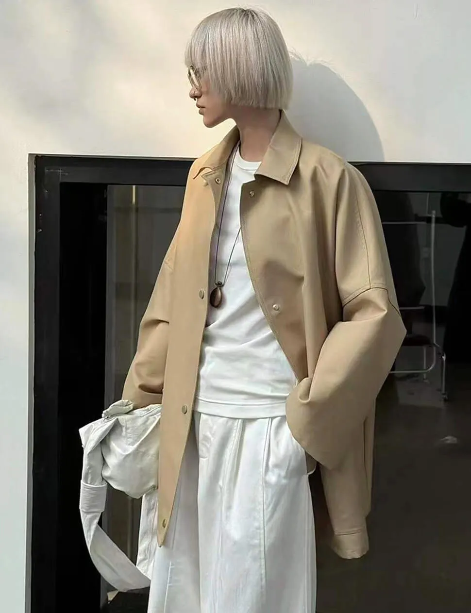 Tan Oversized Twill Jacket sold by Pixie Market product image thumbnail 5