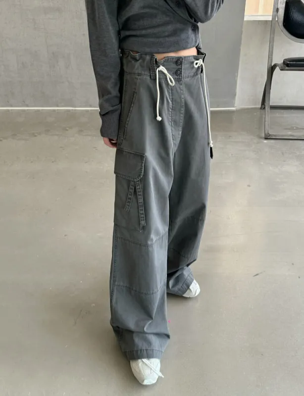 Grey Utility Cargo Pants sold by Pixie Market