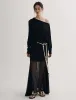 Black Semi Sheer Tube Skirt sold by Pixie Market