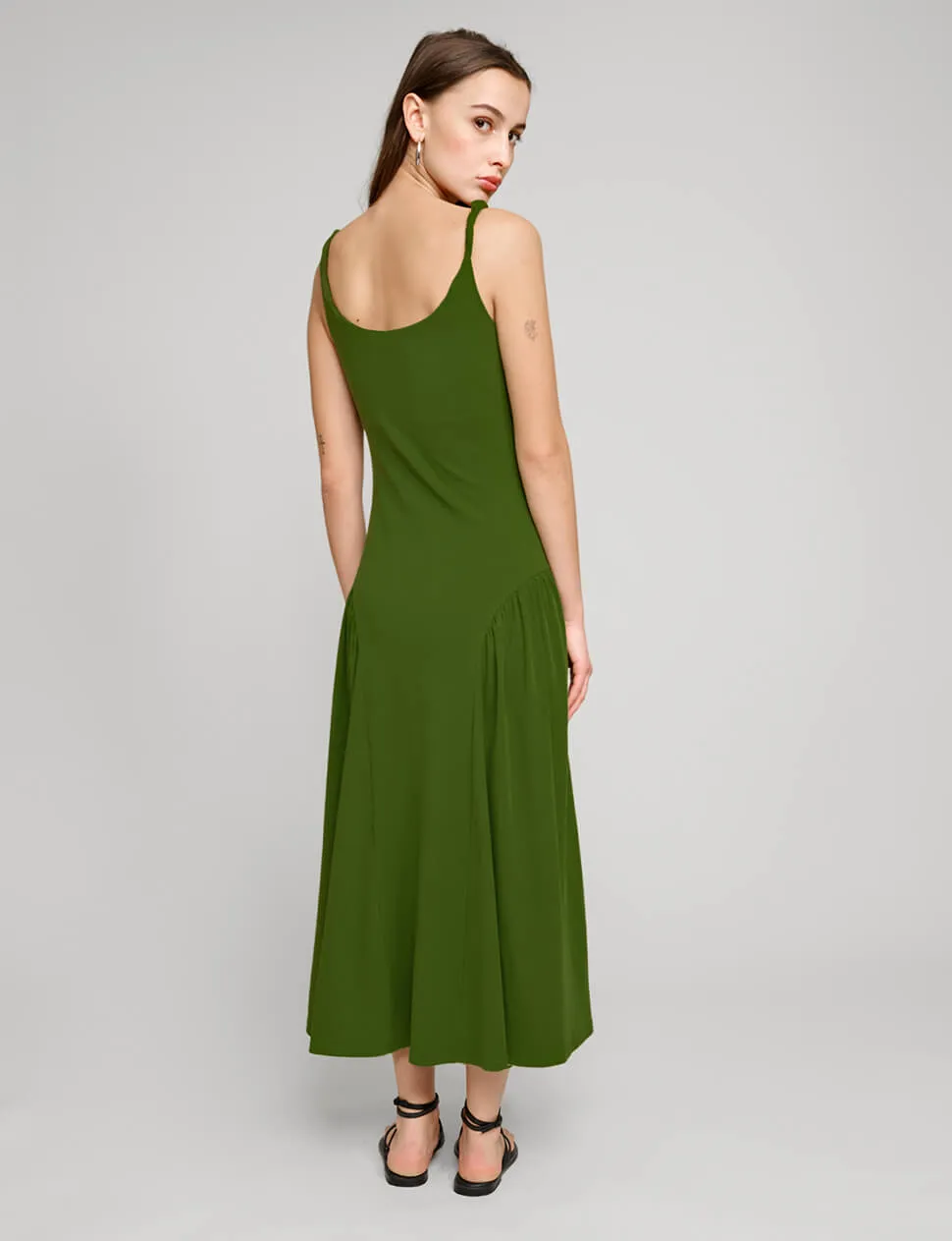 Olive Bead Strap Dress sold by Pixie Market product image thumbnail 2