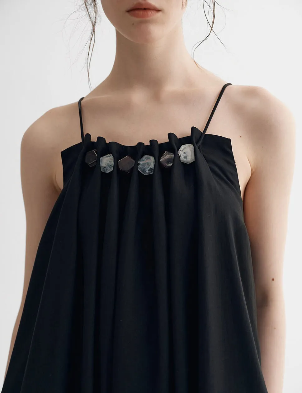 Black Bead Neckline Dress -PREORDER sold by Pixie Market product image thumbnail 2