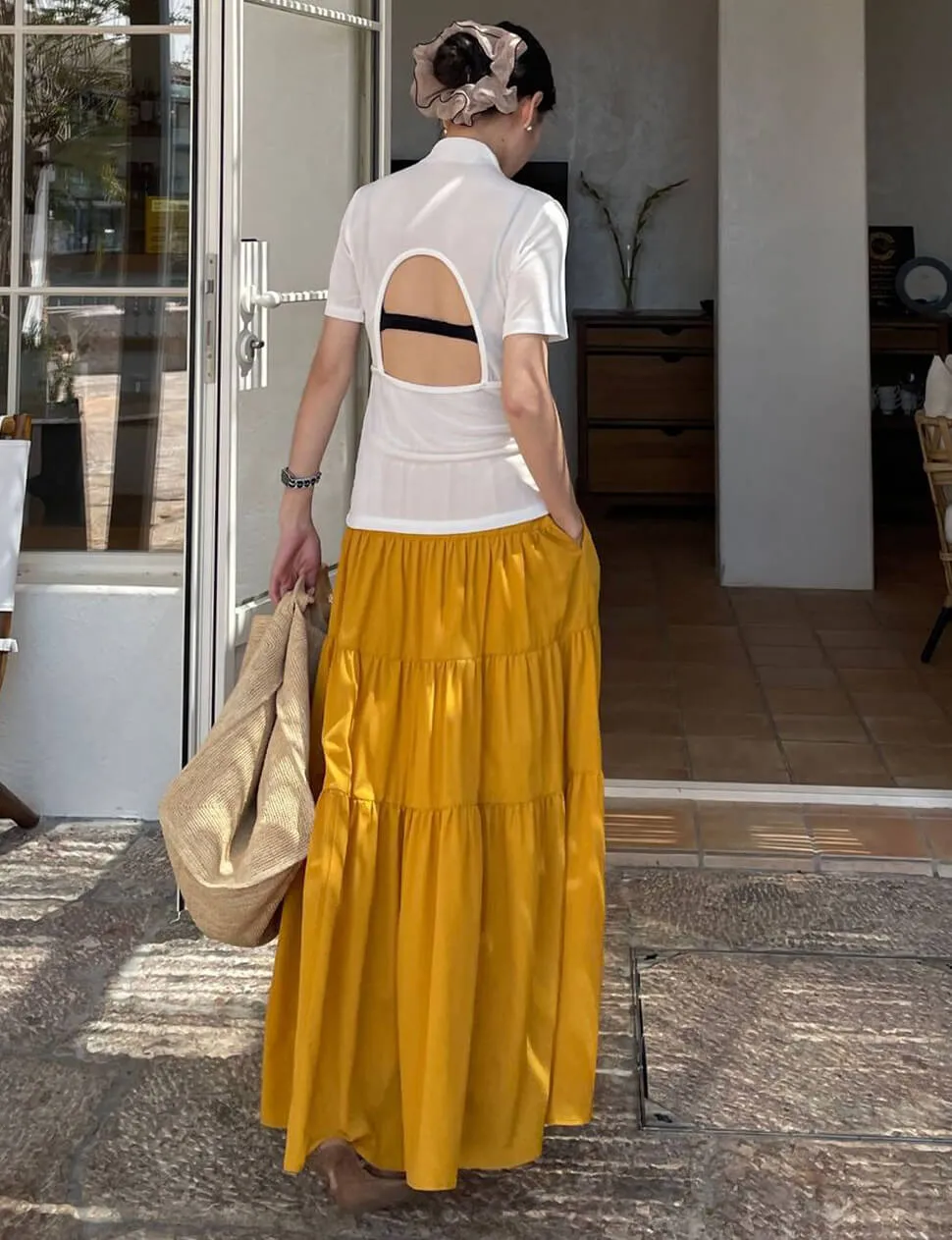 Marigold Tier Skirt sold by Pixie Market product image thumbnail 3