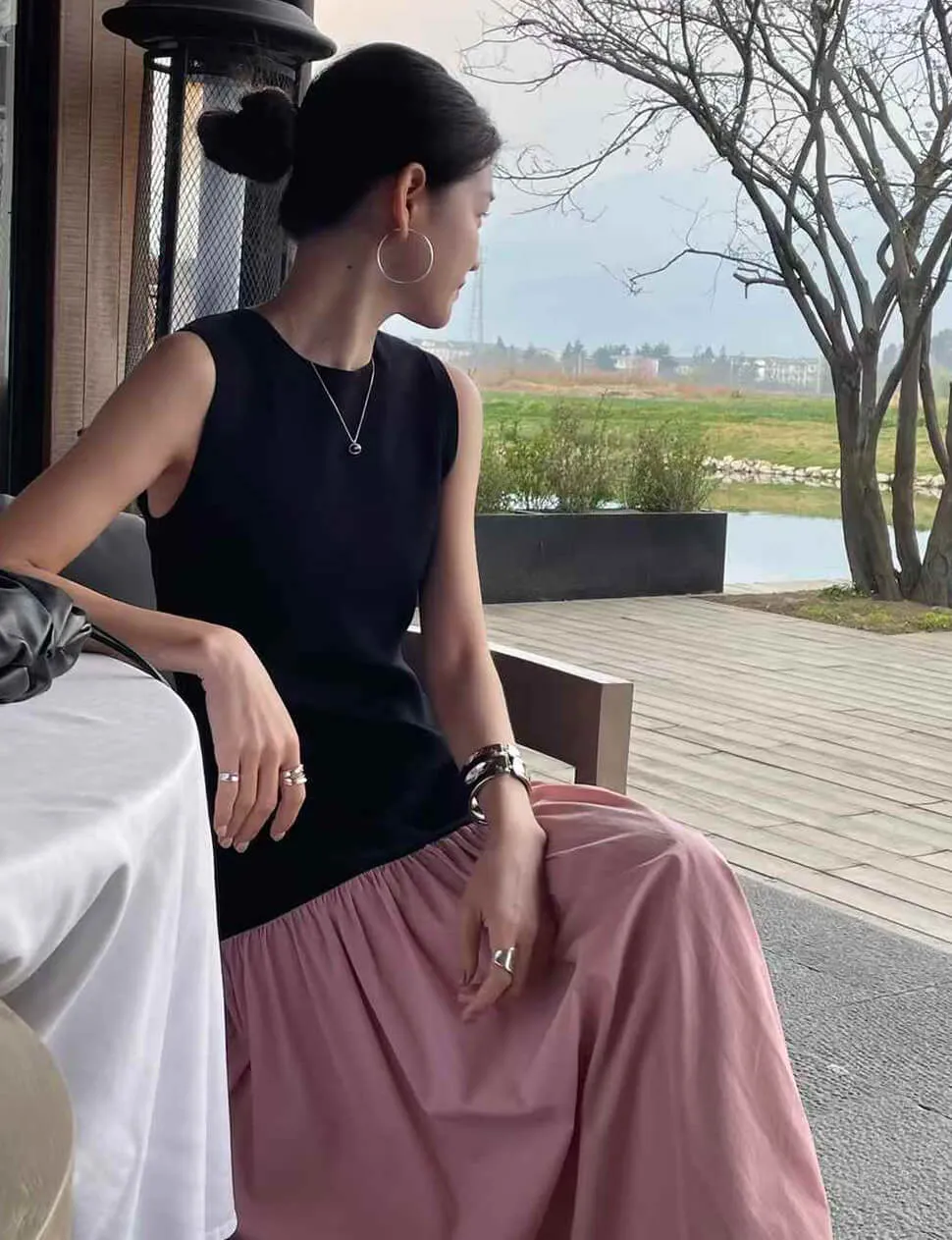 Pink Drop Waist Dress-BESTSELLER sold by Pixie Market product image thumbnail 4