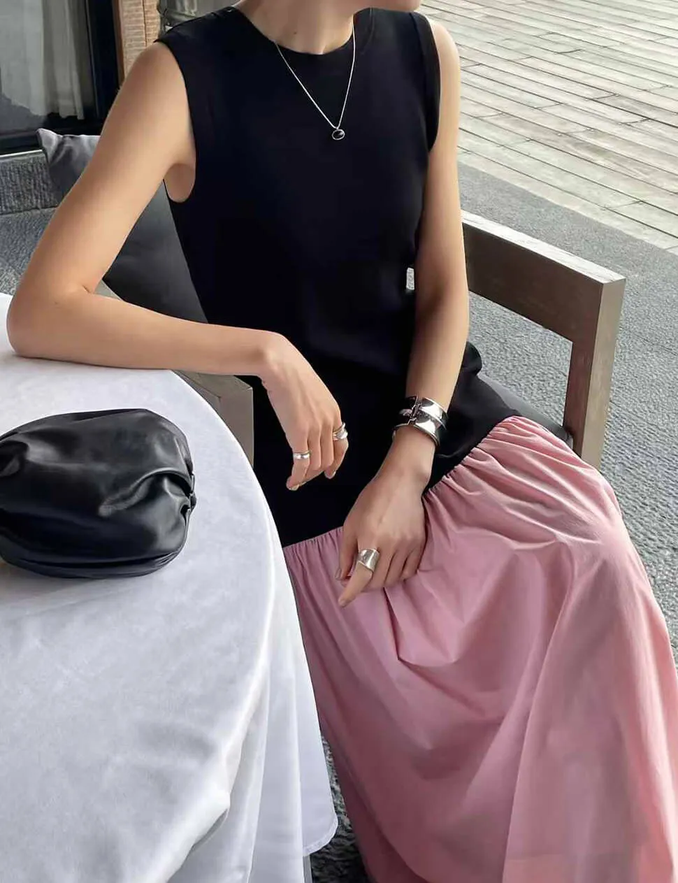 Pink Drop Waist Dress-BESTSELLER sold by Pixie Market product image thumbnail 5