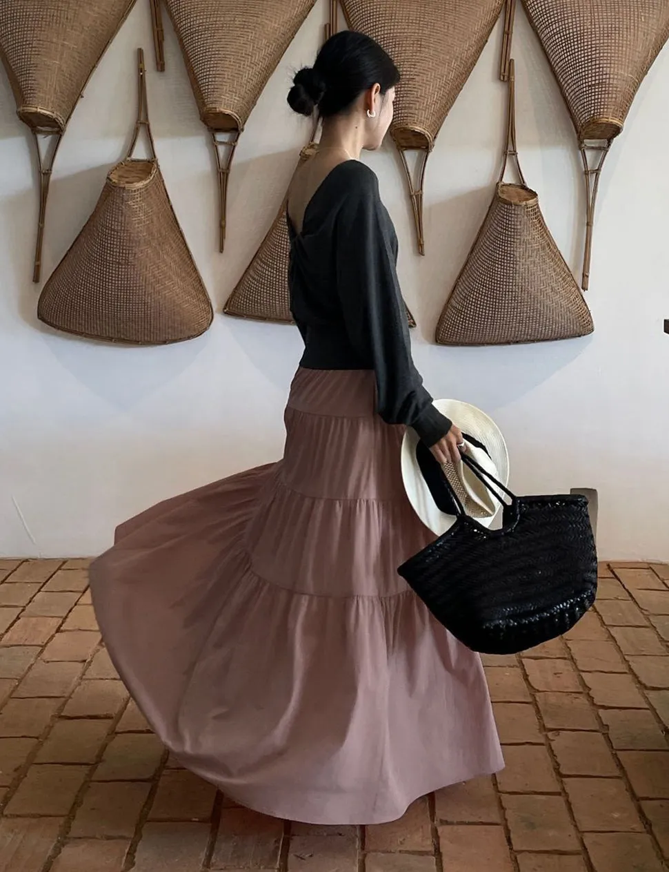 Mauve Tier Skirt-PREORDER sold by Pixie Market product image thumbnail 3