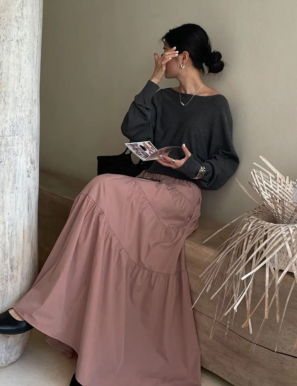 Mauve Tier Skirt-PREORDER sold by Pixie Market product image thumbnail 4