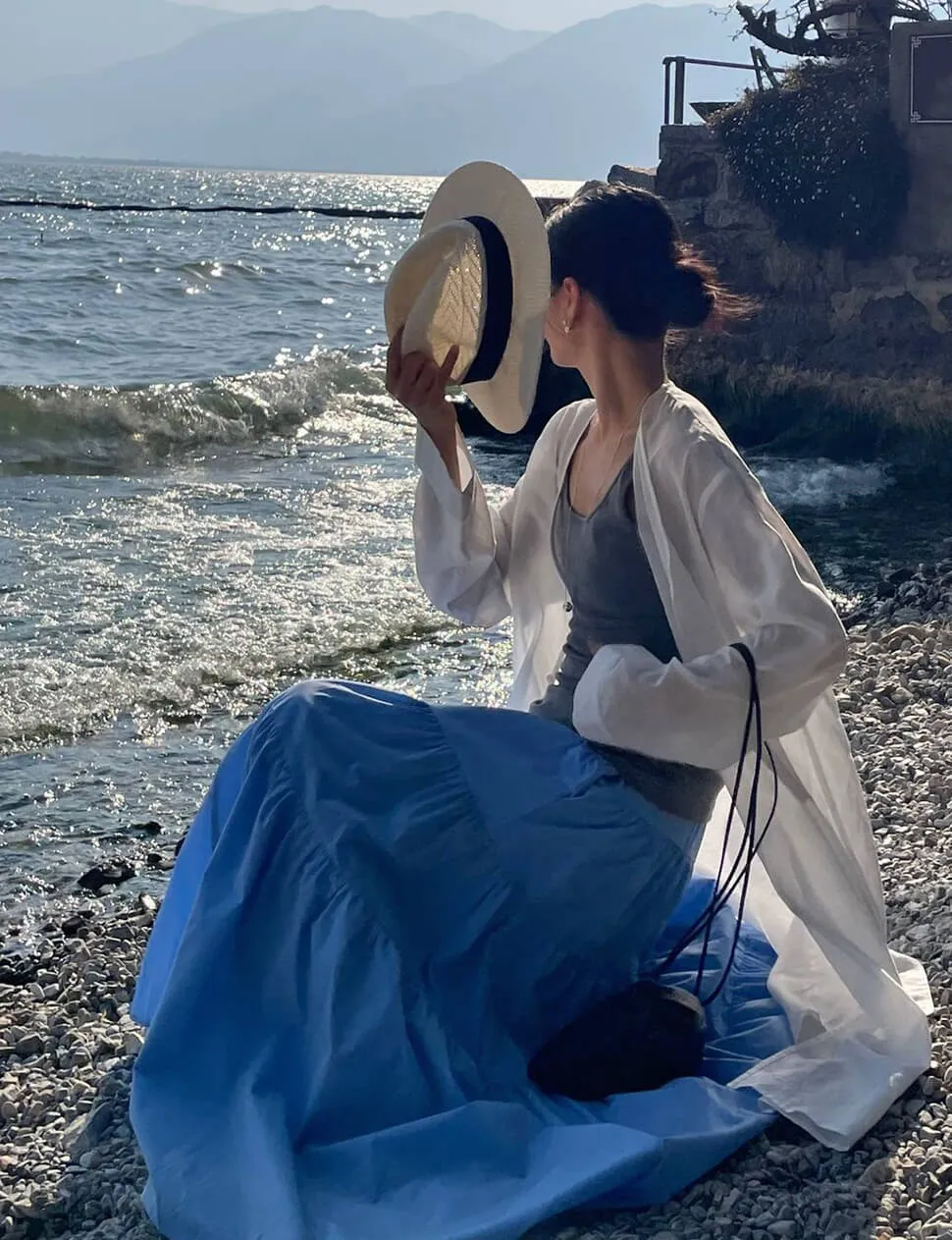 Blue Tier Skirt sold by Pixie Market product image thumbnail 4