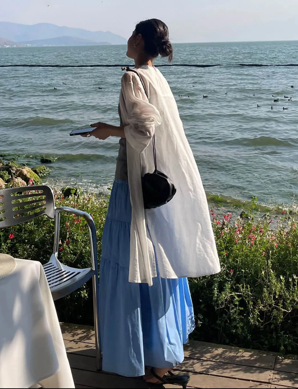 Blue Tier Skirt sold by Pixie Market product image thumbnail 3