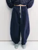 Navy Barrel Parachute Pants sold by Pixie Market