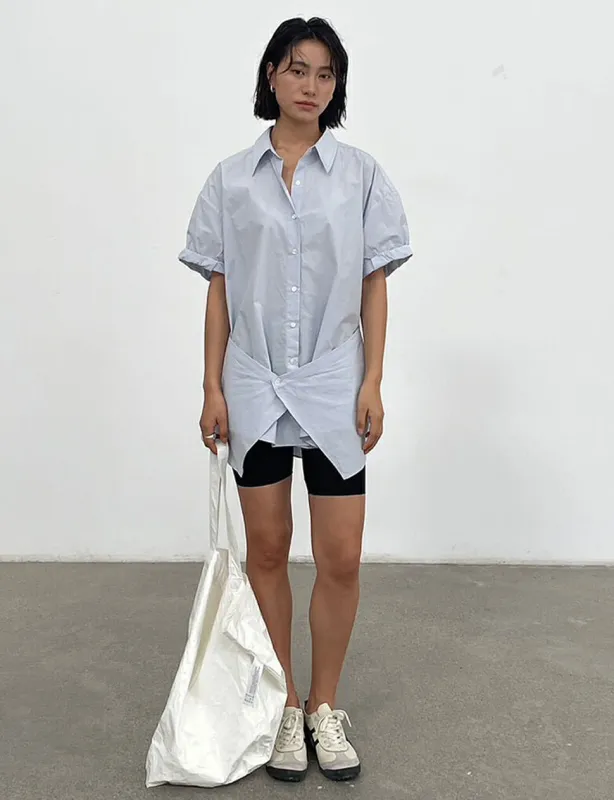 Rolled Sleeve layered Shirt -PREORDER sold by Pixie Market