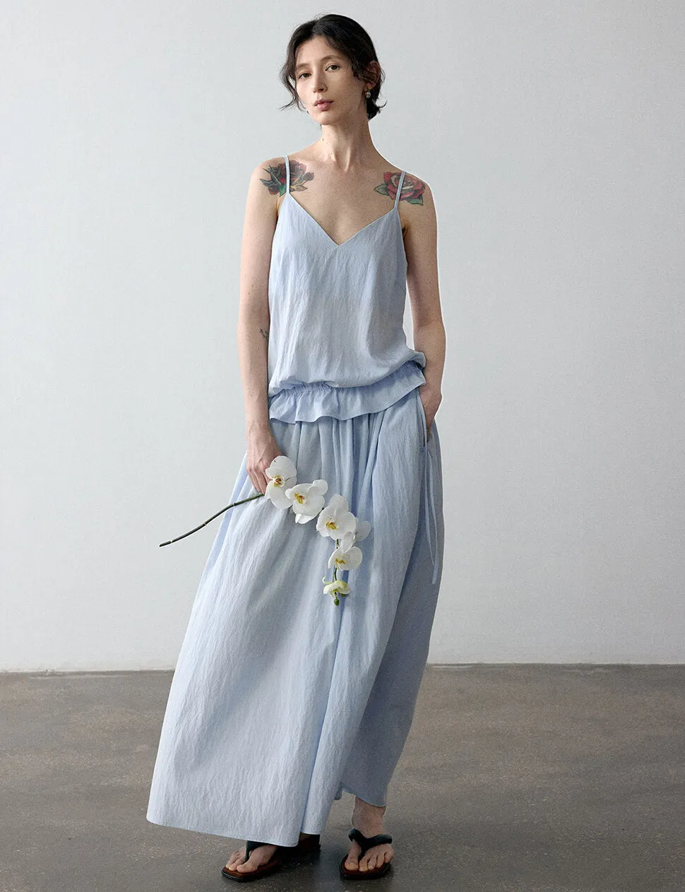 Pale Blue Peplum Tank -PREORDER sold by Pixie Market product image thumbnail 3