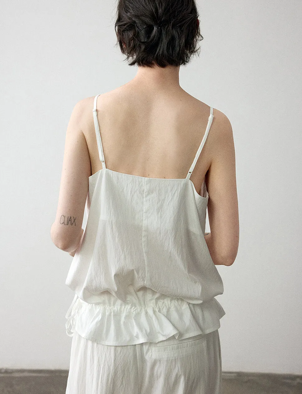 White Peplum Tank -PREORDER sold by Pixie Market product image thumbnail 5