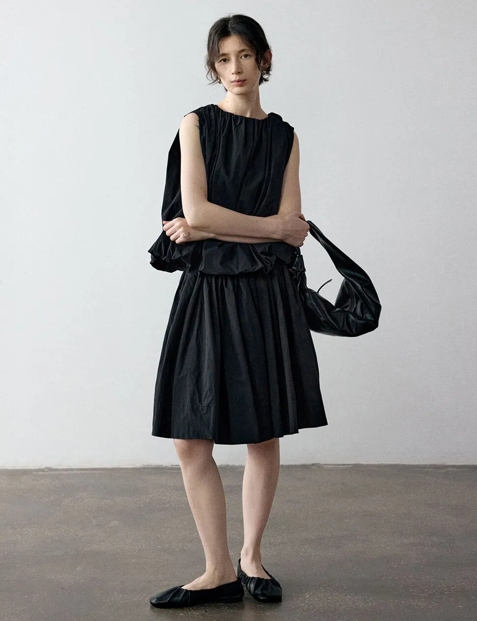 Black Aline Puff Skirt-PREORDER sold by Pixie Market