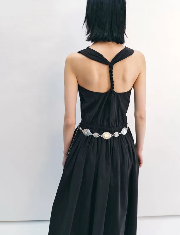 Lina Black Cowl Neck Dress-PREORDER sold by Pixie Market