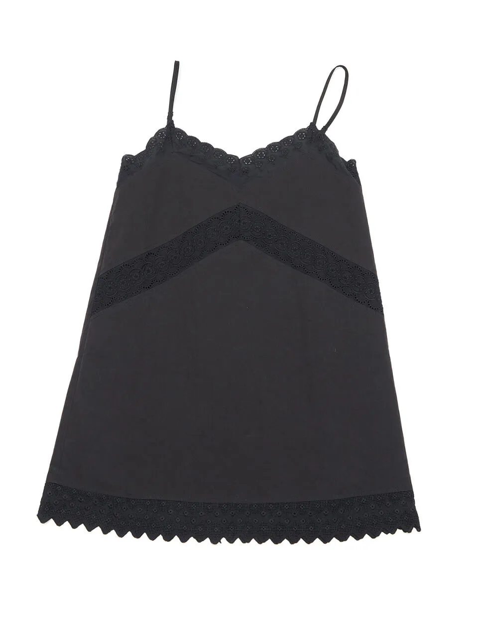 Black Scalloped Lace Tank Dress -PREORDER sold by Pixie Market product image thumbnail 5