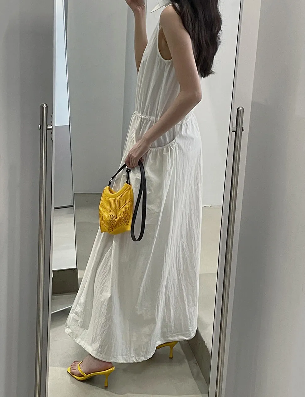 White Drop Pocket Dress sold by Pixie Market product image thumbnail 5