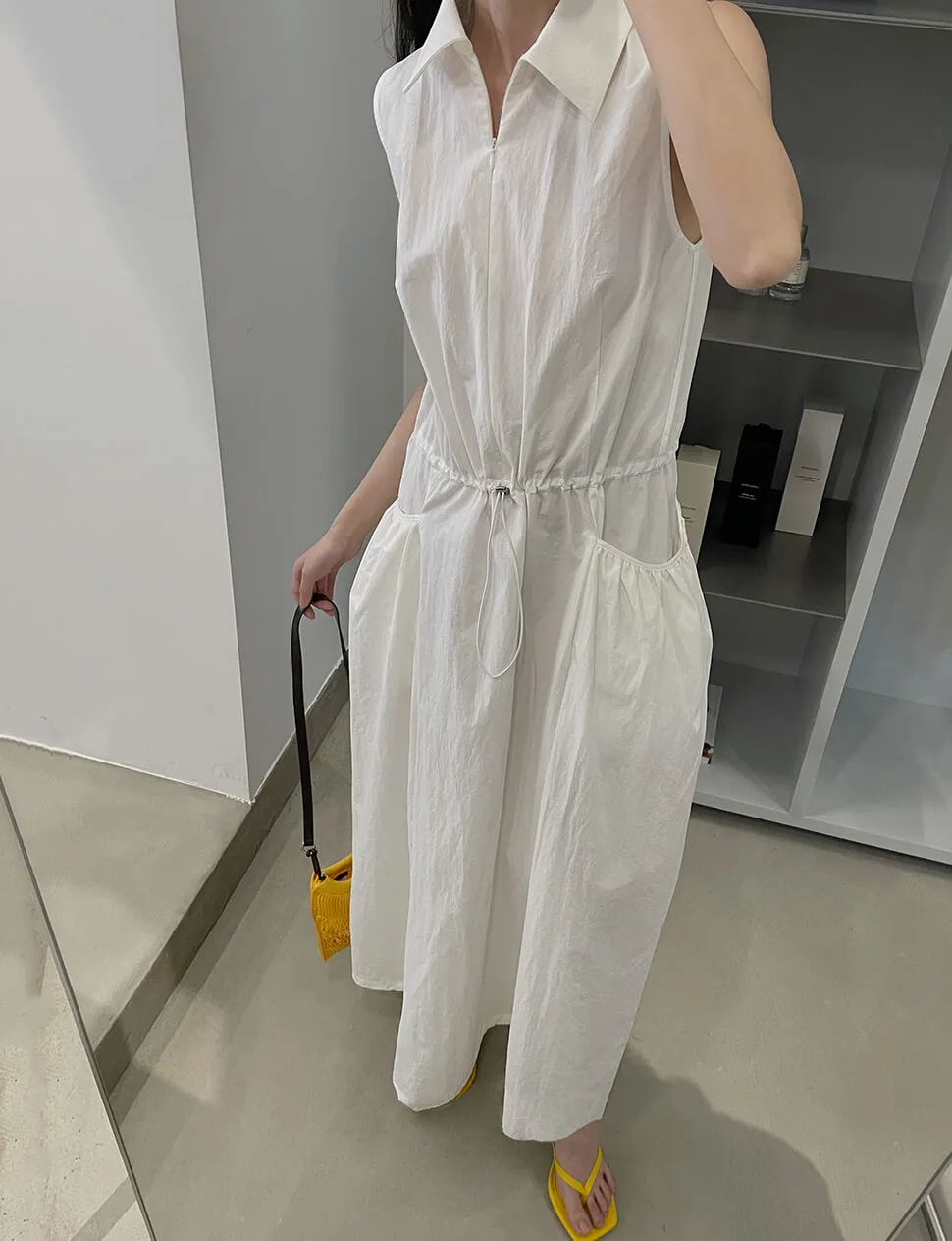 White Drop Pocket Dress sold by Pixie Market product image thumbnail 4